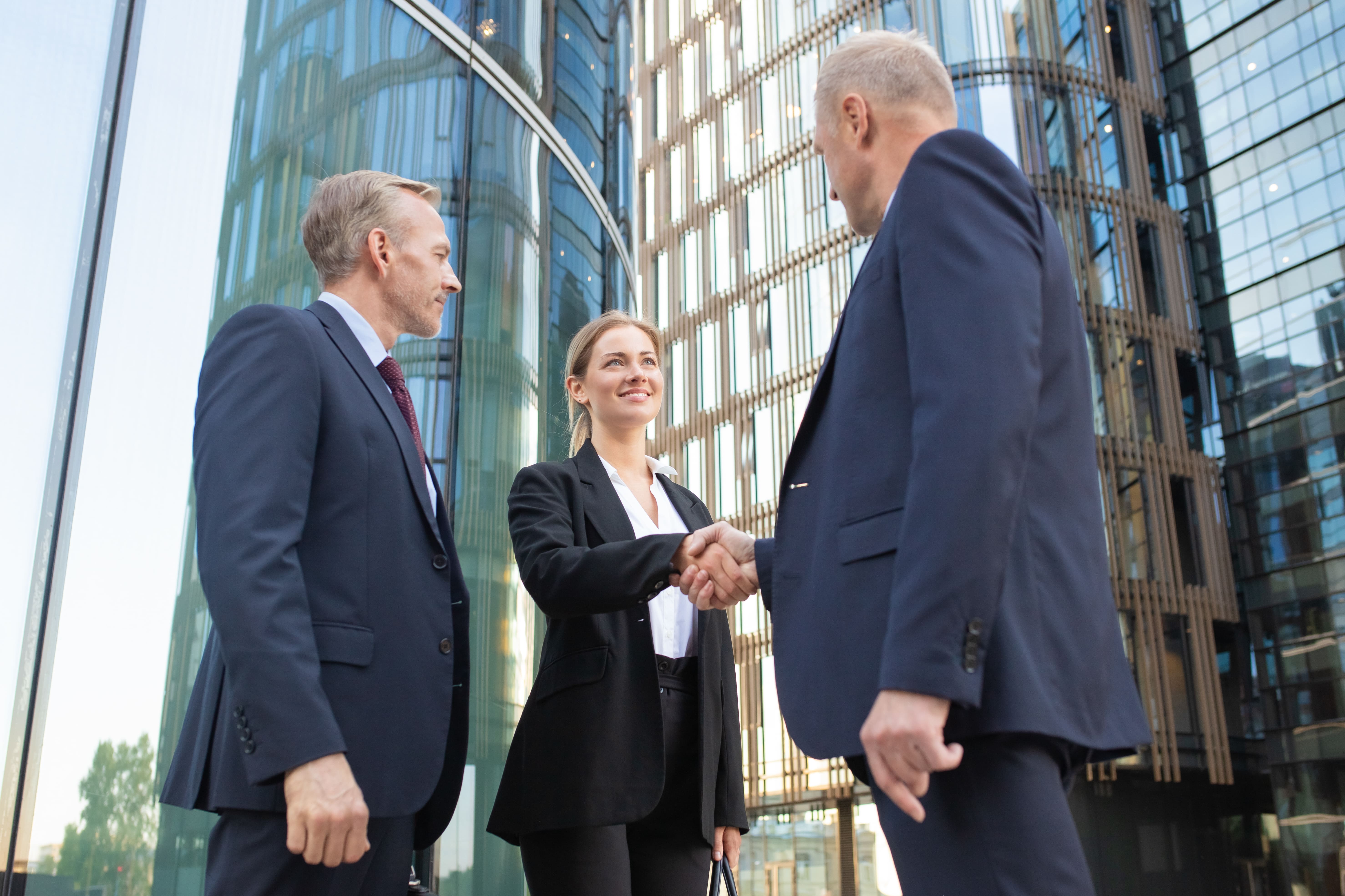 Business professionals in meeting